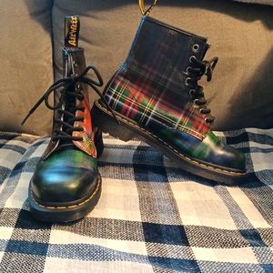 Dr. Marten 1460 Tartan Plaid 16 Hole Boots